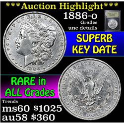 ***Auction Highlight*** 1886-o Morgan Dollar $1 Graded Unc Details By USCG (fc)