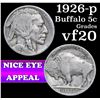 Image 1 : 1926-p Buffalo Nickel 5c Grades vf, very fine
