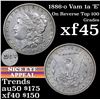 Image 1 : 1886-o vam 1a 'E' On Reverse Top 100 Morgan Dollar $1 Grades xf+