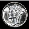 Image 2 : 1935-p Mercury Dime 10c Grades GEM++ Unc