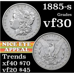 1885-s Morgan Dollar $1 Grades vf++