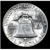 Image 3 : 1949-p Franklin Half Dollar 50c Grades Choice Unc FBL