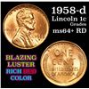 Image 1 : 1958-d Lincoln Cent 1c Grades Choice+ Unc RD