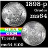 Image 1 : 1898-p Morgan Dollar $1 Grades Choice Unc