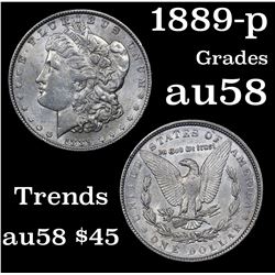 1889-p Morgan Dollar $1 Grades Choice AU/BU Slider