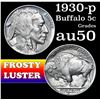 Image 1 : 1930-p Buffalo Nickel 5c Grades AU, Almost Unc