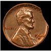 Image 2 : 1964-d Mint Error 'Clipped Planchet' Lincoln Cent 1c Grades Select Unc BN