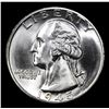 Image 2 : 1945-p Washington Quarter 25c Grades GEM+ Unc