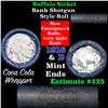 Image 1 : Full roll of Buffalo Nickels, 1916 on one end & a 'd' Mint reverse on other end (fc)