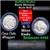 Image 1 : Full roll of Buffalo Nickels, 1927 on one end & a 'd' Mint reverse on other end (fc)
