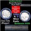 Image 1 : Full roll of Buffalo Nickels, 1924 on one end & a 'd' Mint reverse on other end (fc)