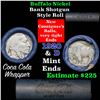 Image 1 : Full roll of Buffalo Nickels, 1920 on one end & a 'd' Mint reverse on other end (fc)