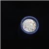 Image 2 : Full roll of Buffalo Nickels, 1916 on one end & a 'd' Mint reverse on other end (fc)
