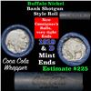 Image 1 : Full roll of Buffalo Nickels, 1919 on one end & a 'd' Mint reverse on other end (fc)