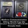 Image 1 : 1994-p World Cup Proof  Modern Commem Half Dollar 50c Grades GEM++ Proof DCAM