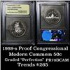 Image 1 : 1989-s Congressional Bicentennial Proof  Modern Commem Half Dollar 50c Grades GEM++ Proof Deep Cameo