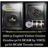 Image 1 : 2001-p Capitol Visitor Center  Modern Commem Half Dollar 50c Grades GEM++ Proof Deep Cameo