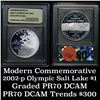 Image 1 : 2002-p Olympic Salt Lake Proof Modern Commem Dollar $1 Grades GEM++ Proof Deep Cameo