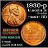 Image 1 : 1930-p Lincoln Cent 1c Grades Choice+ Unc RD