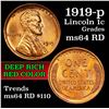 Image 1 : 1919-p Lincoln Cent 1c Grades Choice Unc RD