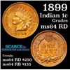 Image 1 : 1899 Indian Cent 1c Grades Choice Unc RD (fc)