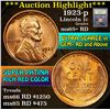 Image 1 : ***Auction Highlight*** 1923-p Lincoln Cent 1c Graded Gem+ Unc RD by USCG (fc)