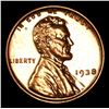 Image 3 : ***Auction Highlight*** Proof 1938 Lincoln Cent 1c Graded Gem+ Proof Red by USCG (fc)
