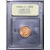 Image 2 : ***Auction Highlight*** 1889 Indian Cent 1c Graded GEM Unc RD by USCG (fc)