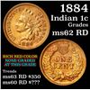 Image 1 : 1884 Indian Cent 1c Grades Select Unc RD