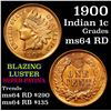 Image 1 : 1900 Indian Cent 1c Grades Choice Unc RD (fc)