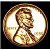 Image 2 : Proof 1956 Lincoln Cent 1c Grades Gem+ Proof Red
