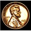 Image 2 : Proof 1962 Lincoln Cent 1c Grades Gem++ Proof Red