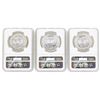 Image 2 : Lot of (3) Mexico 1 Onza Silver Libertad Coins NGC MS66
