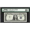 Image 1 : 1957A $1 Silver Certificate Note Fr.1620 PMG Superb Gem Uncirculated 68EPQ