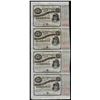 Image 1 : Uncut Sheet of (4) State of Louisiana Baby Bond Obsolete Notes