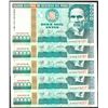 Image 1 : Lot of (5) 1988 Peru Diez Mil Intis Uncirculated Bank Notes