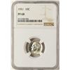 Image 1 : 1951 Proof Roosevelt Dime Coin NGC PF68