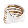 Image 3 : 18KT Rose and White Gold 1.23 ctw Diamond Ring