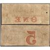 Image 2 : Lot of $1 & $2 Timber Cutter's Bank Georgia Obsolete Notes
