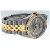 Image 4 : Rolex Mens Two Tone 14K Slate Grey Diamond & Sapphire Datejust Wristwatch