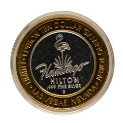 .999 Fine Silver Flamingo Casino Las Vegas, NV $10 Limited Edition Gaming Token