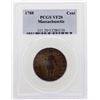 Image 1 : 1788 Massachusetts Colonial Copper Cent Coin PCGS VF20