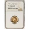 Image 1 : 1975 South Africa 1 Rand Proof Gold Coin NGC PF68 Cameo