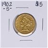 Image 1 : 1902-S $5 Liberty Head Half Eagle Gold Coin