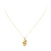 Image 2 : 14KT Yellow Gold 0.06 ctw Diamond Nugget Motif Pendant with Chain