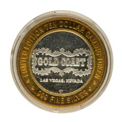 .999 Fine Silver Gold Coast Las Vegas $10 Casino Limited Edition Gaming Token