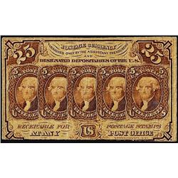 July 17, 1862 Twenty-Five Cent First Issue Fractional Currency Note