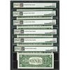 Image 2 : Lot of (6) Consecutive 1957A $1 Silver Certificate Notes PMG Superb Gem Unc. 68E
