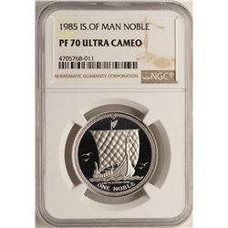 1985 Proof Platinum Isle of Man Noble Coin NGC PF70 Ultra Cameo