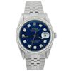 Image 1 : Rolex Datejust Stainless Steel 36mm Blue Diamond Dial Watch